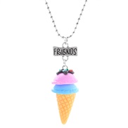 ( 3friends 8266)occidental style summer lovely children necklace big cartoon pendant