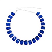 ( blue)occidental style fashion all-Purpose luxurious fully-jewelled chain wind clavicle chainnecklace