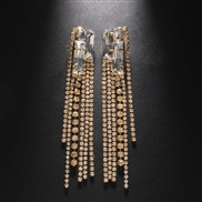 ( Gold)occidental style Rhinestone  fashion high tassel earrings  personality samll Earring womanearrings