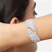 ( Gold)new geometry Rhinestone bracelet occidental style fashion creative fully-jewelled ladyracelet