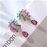 ( Color)occidental style creative earrings fashion temperament diamond high Earring woman personality super banquet ear
