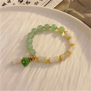 ( 3 Bracelet  green)new medium agate lotus bamboo beads beads bracelet samll temperament all-Purpose high
