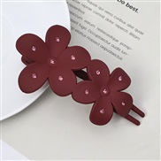 (2  Set in drill11cm Flower)all-Purpose hollow flowers hair clip Korean style fashion woman embed Rhinestone frosting w