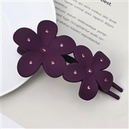 (3  Set in drill11cm Flower)all-Purpose hollow flowers hair clip Korean style fashion woman embed Rhinestone frosting w