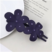 (4  Set in drill11cm Flower)all-Purpose hollow flowers hair clip Korean style fashion woman embed Rhinestone frosting w