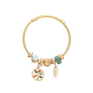 (44 light blue )occidental style bangle style bracelet Life tree loversbracelet
