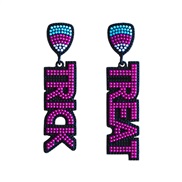 (purplegold ) occidental style Word   creative beads earrings