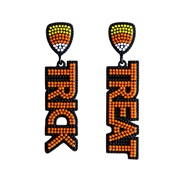 ( Orangegold ) occidental style Word   creative beads earrings