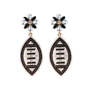 ( white)occidental style creative Olives Alloy beads diamond earring leisure sport wind spring