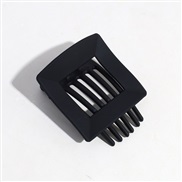 ( black)Koreains pure color frosting hollow square high brief hair clip