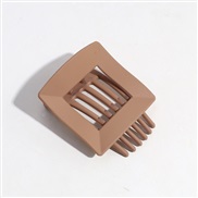 Koreains pure color frosting hollow square high brief hair clip