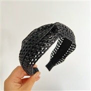 ( black )Bohemian style fashion width samll Headband weave woman