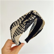 ( Black  Beige )Bohemian style fashion width samll Headband weave woman