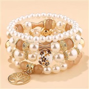 fashion concise multilayer Pearl accessories temperament woman bracelet