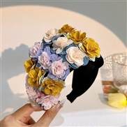 (F 648 ) flowers exaggerating Headband  original style width Headband head woman