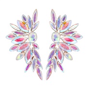 (AB)summerins wind occidental style fully-jewelled earrings woman Alloy diamond Earring exaggerating flowers geometry