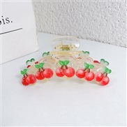 ( transparent)cherry hair clip big Japan and Korea sweet lovely woman head watch-face