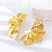 ( Gold)occidental style fashion exaggerating Alloy flowers earrings woman fashion medium gilded temperament