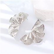 ( Silver)occidental style fashion exaggerating Alloy flowers earrings woman fashion medium gilded temperament