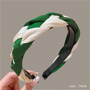 (FG 6  3 green +)Headband woman high Headband width Cloth all-Purpose head