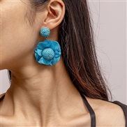 (EZ48 4lanse)E occidental style flowers handmade earrings Earring woman elegant flowers woman