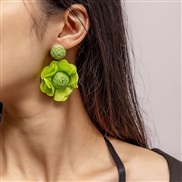 (EZ48 4lvse)E occidental style flowers handmade earrings Earring woman elegant flowers woman
