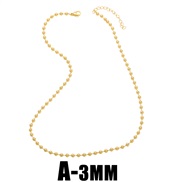 (A 3mm)occidental styleins retro beads necklace man woman same style clavicle chain chainnkn