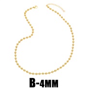 (B 4mm)occidental styleins retro beads necklace man woman same style clavicle chain chainnkn