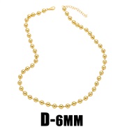 (D 6mm)occidental styleins retro beads necklace man woman same style clavicle chain chainnkn