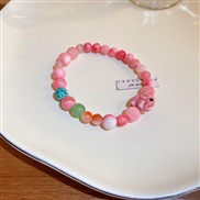 ( Color Bracelet)lovely Opal leaves elephant star cat bracelet sweet cartoon temperament high woman