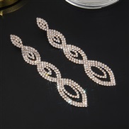 ( Gold)occidental style Rhinestone long style eyes earrings female exaggerating claw chain stage temperament EarringE