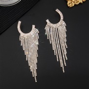 ( Gold)Earring fully-jewelled earrings woman occidental style exaggerating earring zircon Rhinestone crystal atmospheri