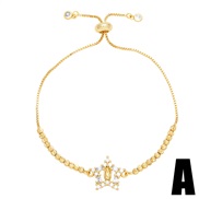 (A)occidental style fashion brief geometry heart-shaped braceletins samllbrb