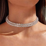 exaggerating flash diamond Collar woman necklace high samll clavicle chain chain