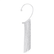 ( White K+White Diamond ) temperament sweet diamond tassel  fashion personality Ladies wind long style chain earrings