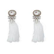( white)tassel earrings occidental style exaggerating Earring Alloy diamond fully-jewelled Bohemiaearrings
