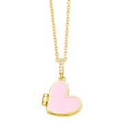 ( heart shaped ) Round heart-shaped necklace geometry necklacenku