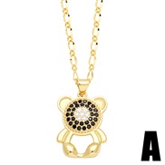 (A)occidental style lovely cat necklace  brief sweet samll clavicle chain samllnkt