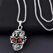 fashion concise skull temperament personality man necklace
