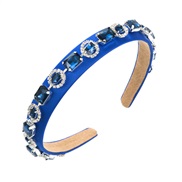 ( blue) Headband Koreanins wind diamond Headband occidental style fashion pure color Korean style