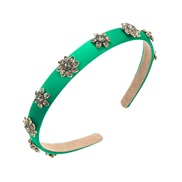 ( green) Headband Korea big samll wind Headband Alloy fitting diamond fashion all-Purpose temperament