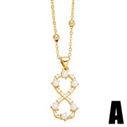 (A)spring summerins high brief geometry Pearl flowers necklace woman samll clavicle chainnk