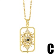 (C)occidental style pendant  personality all-Purpose eyes clavicle chain chain womannk