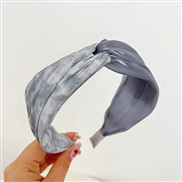 ( gray width )Korean style small freshI wind  color fashion splice width Headband all-Purpose HeadbandF