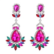 ( Color)ins wind fully-jewelled colorful diamond earrings woman occidental style exaggerating Earring Alloy diamond sup