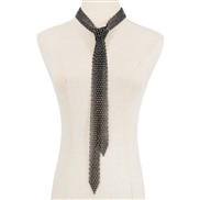 ( black)occidental style wind creative fashion  personality Rhinestone temperament chain style necklace woman
