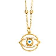 ( white)new eyes necklace woman occidental styleins wind eyes pendant clavicle chainnk