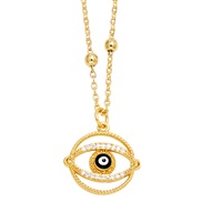 ( black)new eyes necklace woman occidental styleins wind eyes pendant clavicle chainnk