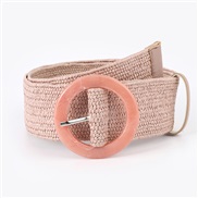 summer DressPP belt  elasticity weave buckle width Bohemian style lady belt