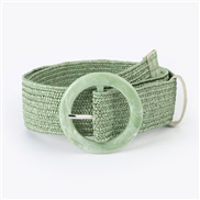 (Cyan )summer DressPP belt  elasticity weave buckle width Bohemian style lady belt